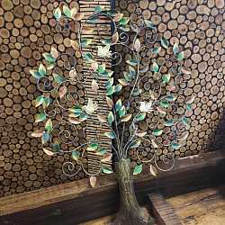 Панно "Дерево счастья", латунь, роспись