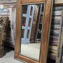 Зеркало "Медный шарм", дерево