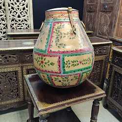 Декоративная ваза "Индийский узор", металл, ручная работа