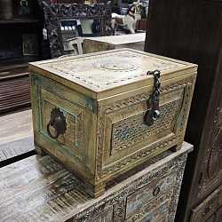 Сундук "Индийский прованс", дерево, ручная резьба